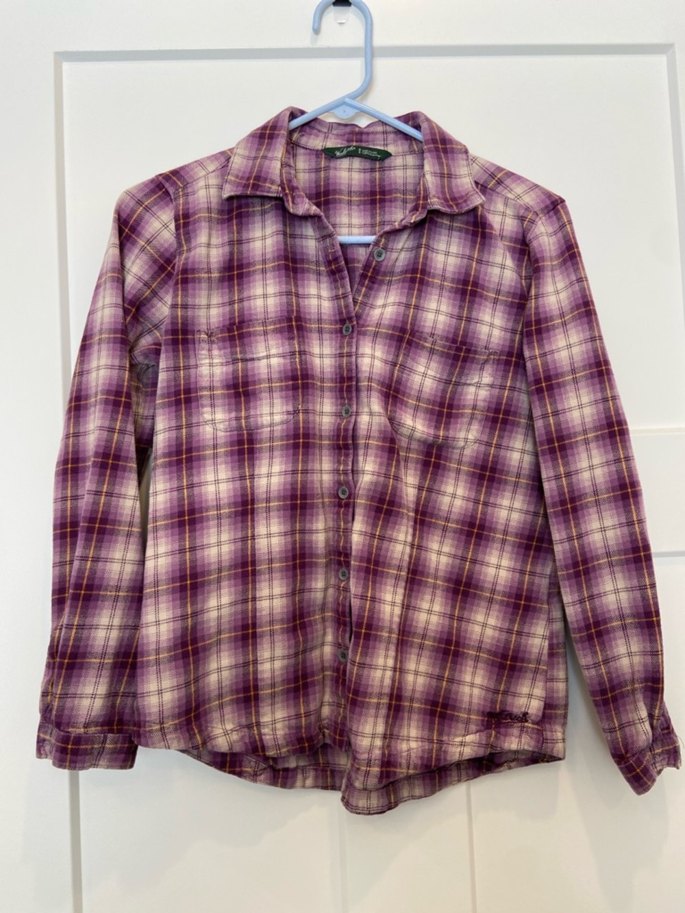 M woolrich plaid button down shirt